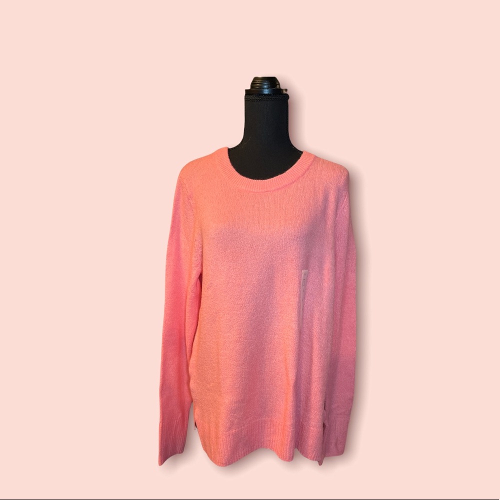 Old Navy Coral Crew Neck Sweater
